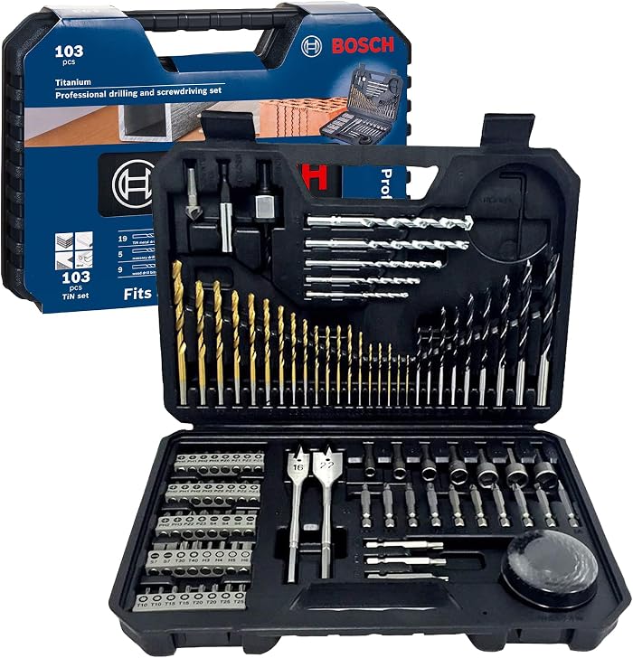 Bosch Professional 103 pièces: verdict sur la précision des trous