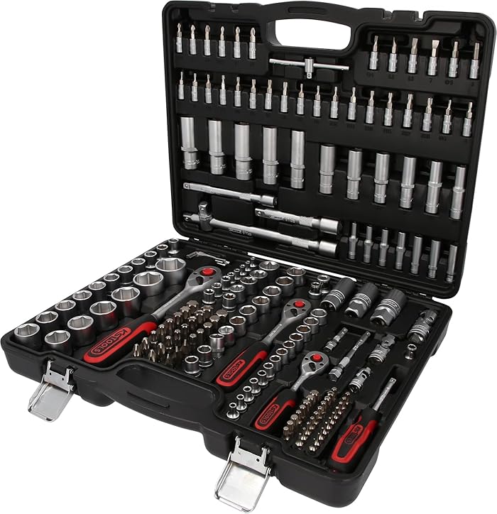 KS Tools 917.0779 - Caisse &agrave; Outils Compl&egrave;te en Coffret Douille et Accessoires 1/4