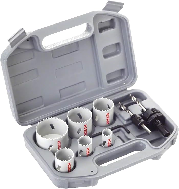 Coffret de scies tr&eacute;pans HSS bim&eacute;tal Bosch &eacute;lectricien