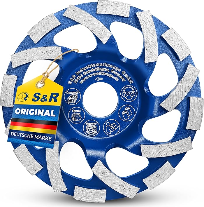 S&R 125 Diamond Grinding Disc Concrete Grinding Wheel