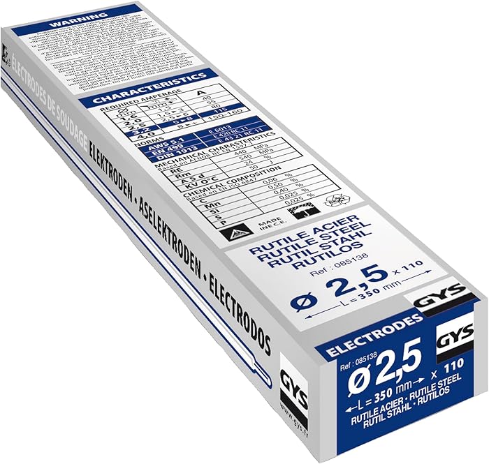Gys Welding Electrodes 085138 2.5mm
