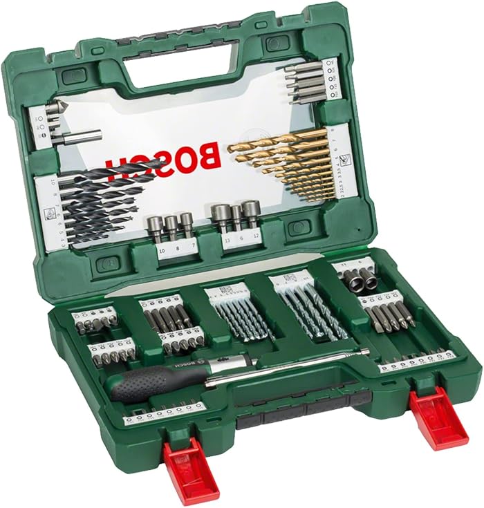 Bosch Accessories 91 pièces Jeu de forets et d'embouts en titane V-Line
