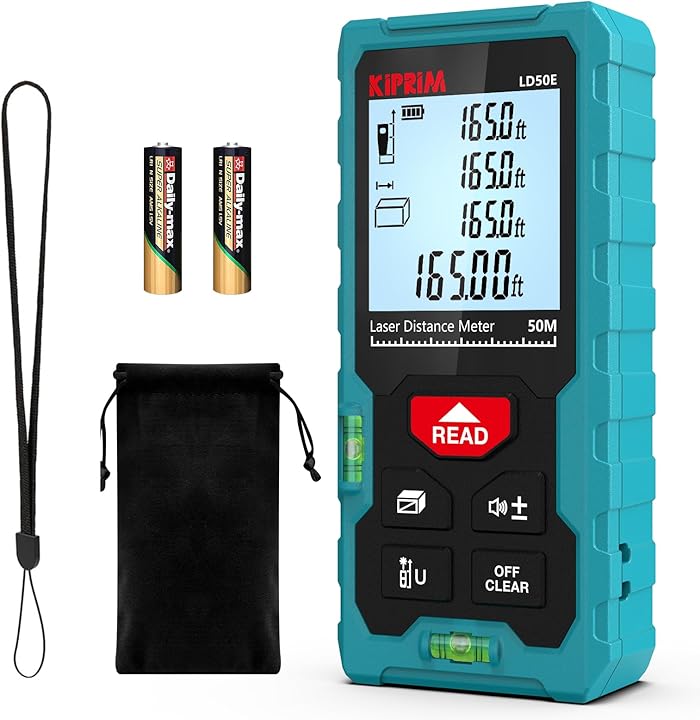 Kiprim LD50E Pythagoras Laser Distance Meter 50 m Digital
