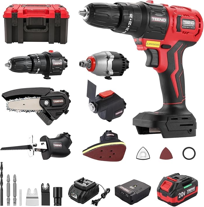 Kit combiné sans fil 20V TEENO: verdict sur la polyvalence