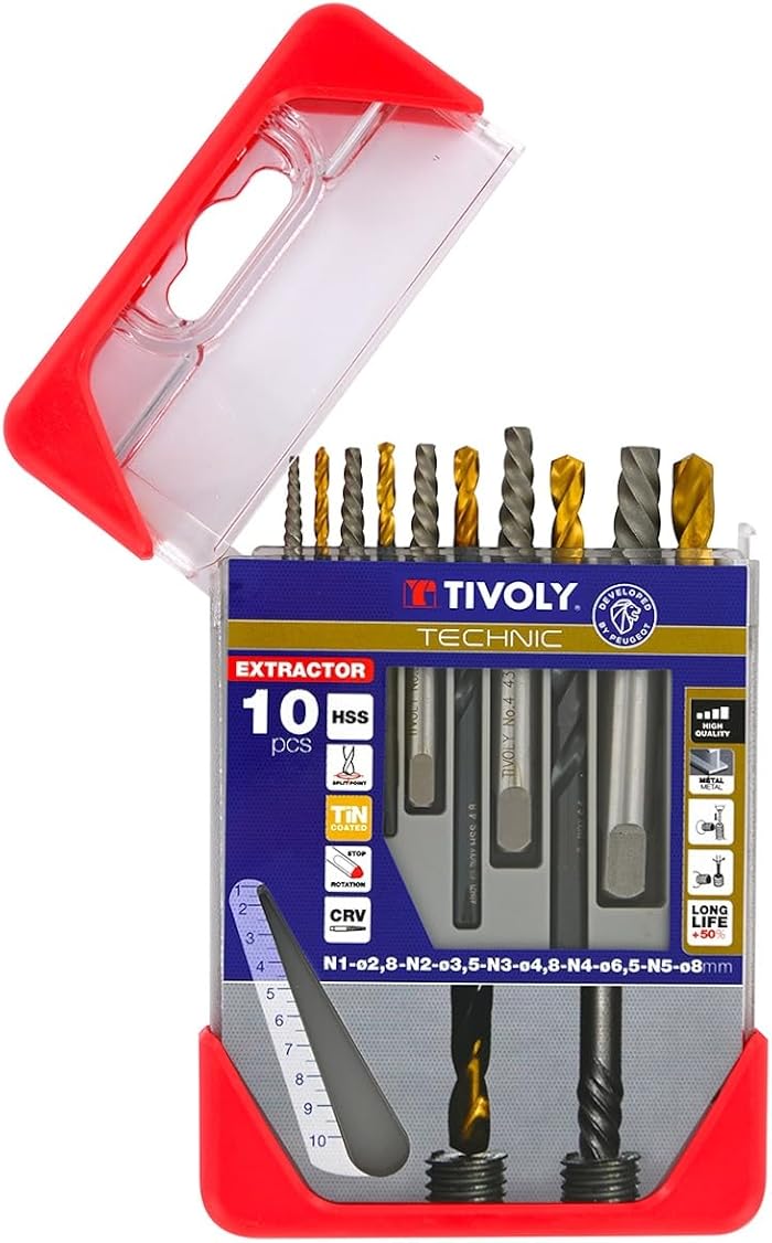 TIVOLY Set de forets et extracteurs N1-N5
