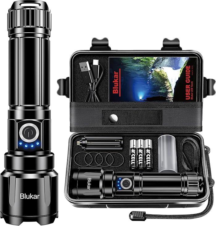 Blukar Lampe Torche LED Ultra Puissante