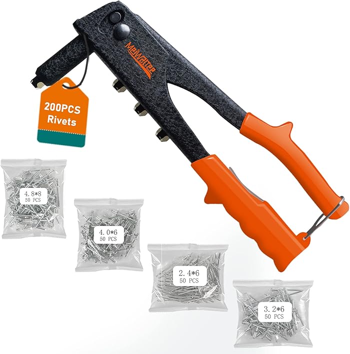 Meiwaltee Pince &agrave; rivets avec 200 rivets