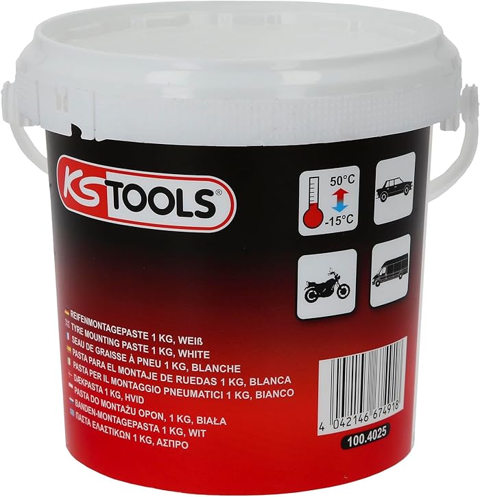KS Tools 100.4025 Seau de graisse &agrave; pneu 1kg