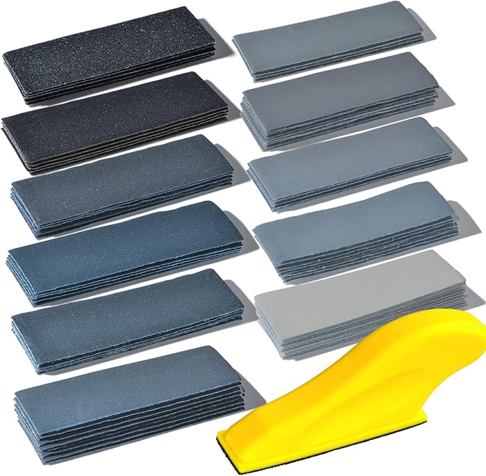 Taspire Papier &agrave; Poncer Carrosserie, 120 &agrave; 5000 Grain