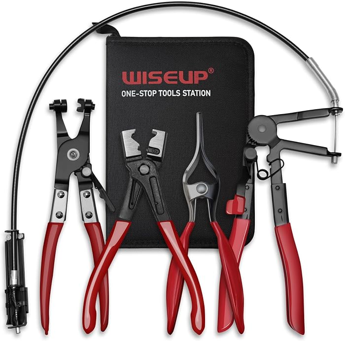 WISEUP Lot de 4 pinces à collier de serrage